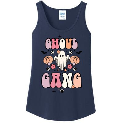 Halloween Day Ghoul Gang Ghost Retro Halloween Ladies Essential Tank