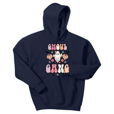 Halloween Day Ghoul Gang Ghost Retro Halloween Kids Hoodie