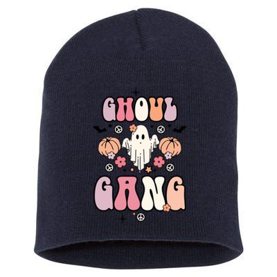 Halloween Day Ghoul Gang Ghost Retro Halloween Short Acrylic Beanie