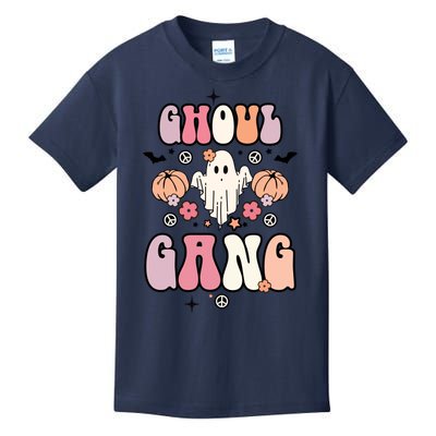 Halloween Day Ghoul Gang Ghost Retro Halloween Kids T-Shirt