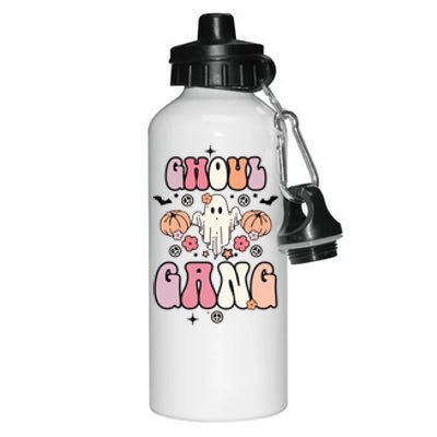 Halloween Day Ghoul Gang Ghost Retro Halloween Aluminum Water Bottle