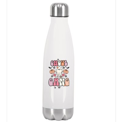 Halloween Day Ghoul Gang Ghost Retro Halloween Stainless Steel Insulated Water Bottle