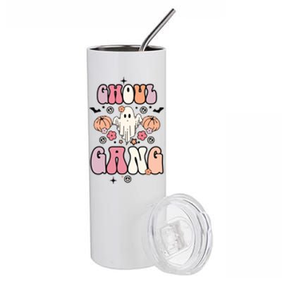 Halloween Day Ghoul Gang Ghost Retro Halloween Stainless Steel Tumbler