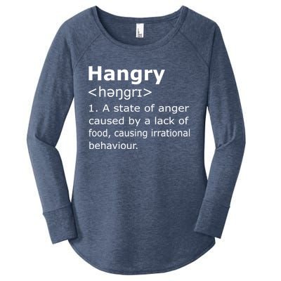 Hangry Definition Gift Women's Perfect Tri Tunic Long Sleeve Shirt