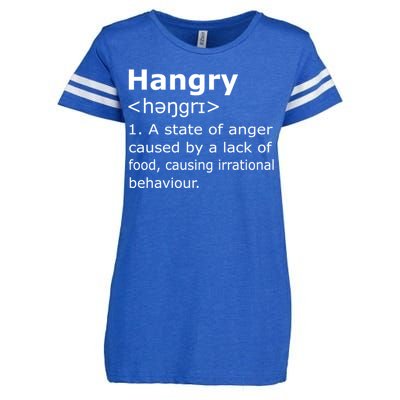 Hangry Definition Gift Enza Ladies Jersey Football T-Shirt