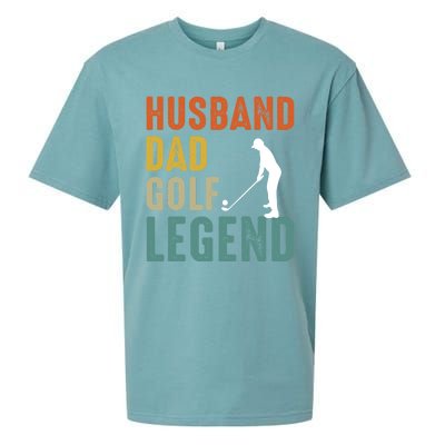 Husband Dad Golf Legend Meaningful Gift Sueded Cloud Jersey T-Shirt