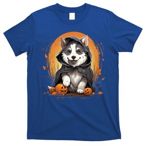 Husky Dog Ghost Funny Halloween Pumpkin For Dog Lovers Gift T-Shirt