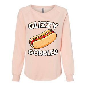 Hot Dog Glizzy Gobbler Number One Glizzy Gladiator Womens California Wash Sweatshirt