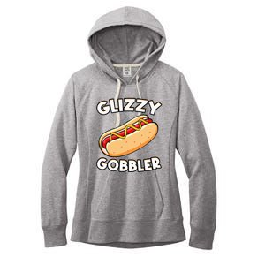 Hot Dog Glizzy Gobbler Number One Glizzy Gladiator Women's Fleece Hoodie