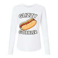 Hot Dog Glizzy Gobbler Number One Glizzy Gladiator Womens Cotton Relaxed Long Sleeve T-Shirt