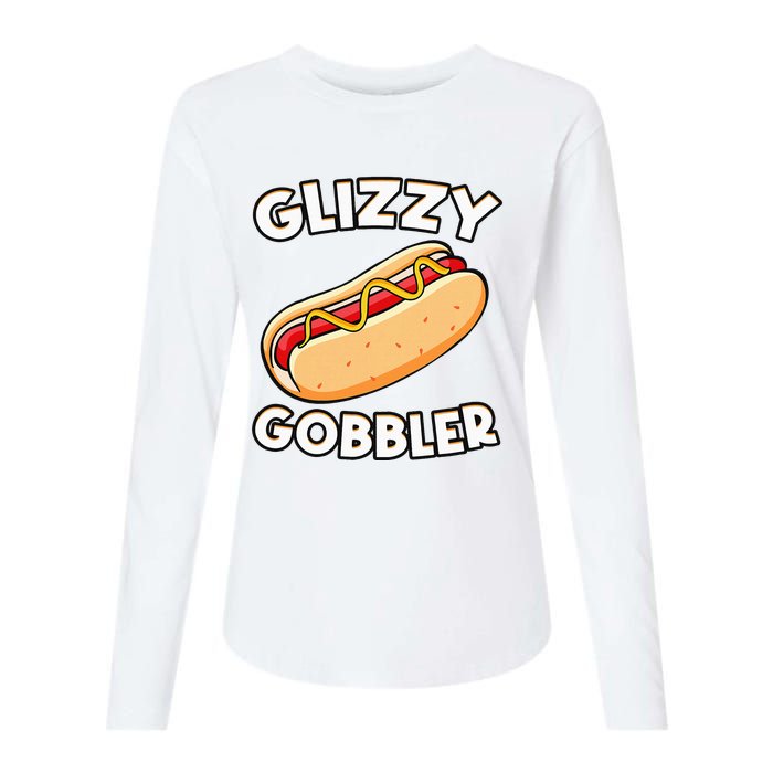 Hot Dog Glizzy Gobbler Number One Glizzy Gladiator Womens Cotton Relaxed Long Sleeve T-Shirt