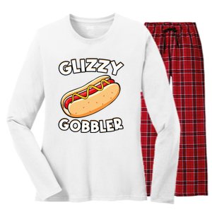 Hot Dog Glizzy Gobbler Number One Glizzy Gladiator Women's Long Sleeve Flannel Pajama Set 