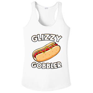 Hot Dog Glizzy Gobbler Number One Glizzy Gladiator Ladies PosiCharge Competitor Racerback Tank