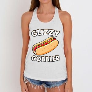 Hot Dog Glizzy Gobbler Number One Glizzy Gladiator Women's Knotted Racerback Tank