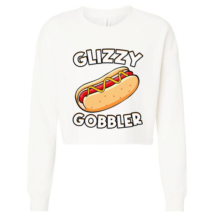 Hot Dog Glizzy Gobbler Number One Glizzy Gladiator Cropped Pullover Crew