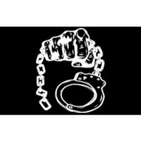 Hand Drawn Handcuff Fist Bumper Sticker