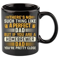 Homebrewer Dad Homebrewing Beer Brewing Fathers Day Gift 11oz C Handle Ceramic Mug