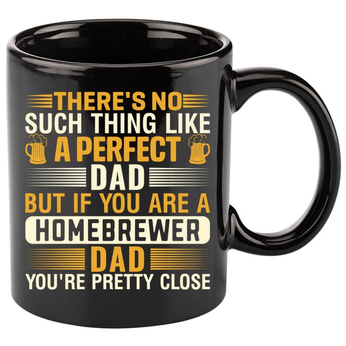 Homebrewer Dad Homebrewing Beer Brewing Fathers Day Gift 11oz C Handle Ceramic Mug