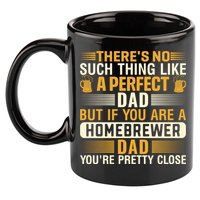 Homebrewer Dad Homebrewing Beer Brewing Fathers Day Gift 11oz C Handle Ceramic Mug