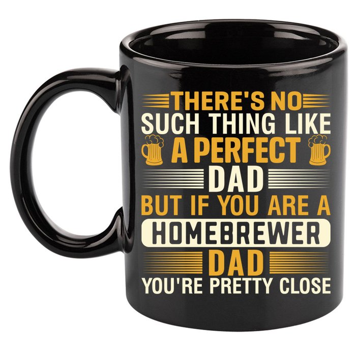 Homebrewer Dad Homebrewing Beer Brewing Fathers Day Gift 11oz C Handle Ceramic Mug