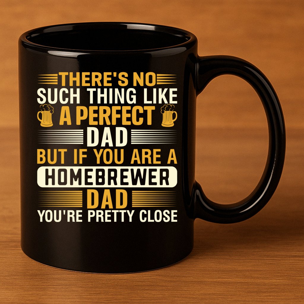 Homebrewer Dad Homebrewing Beer Brewing Fathers Day Gift 11oz C Handle Ceramic Mug