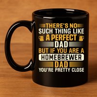 Homebrewer Dad Homebrewing Beer Brewing Fathers Day Gift 11oz C Handle Ceramic Mug