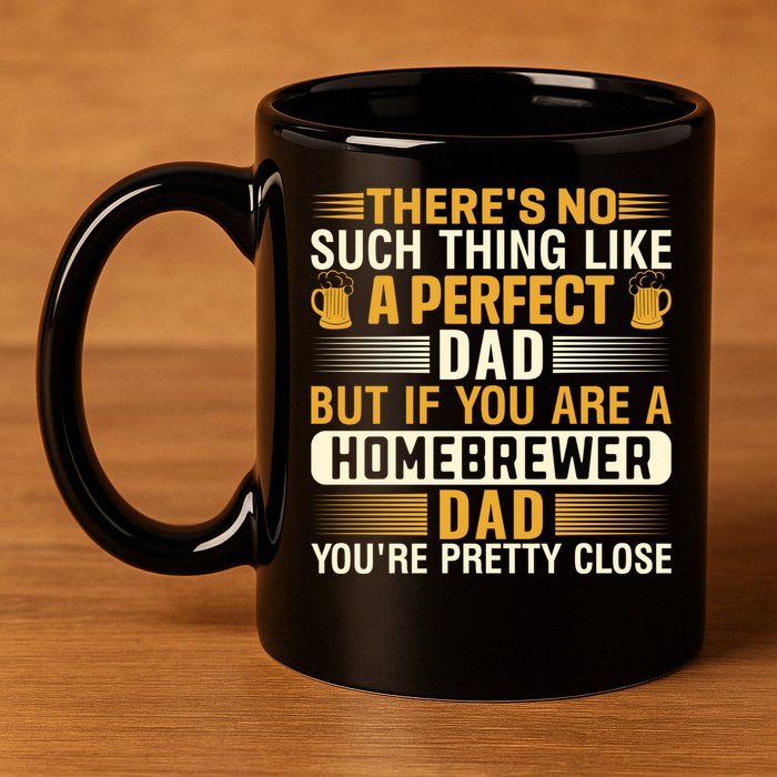 Homebrewer Dad Homebrewing Beer Brewing Fathers Day Gift 11oz C Handle Ceramic Mug