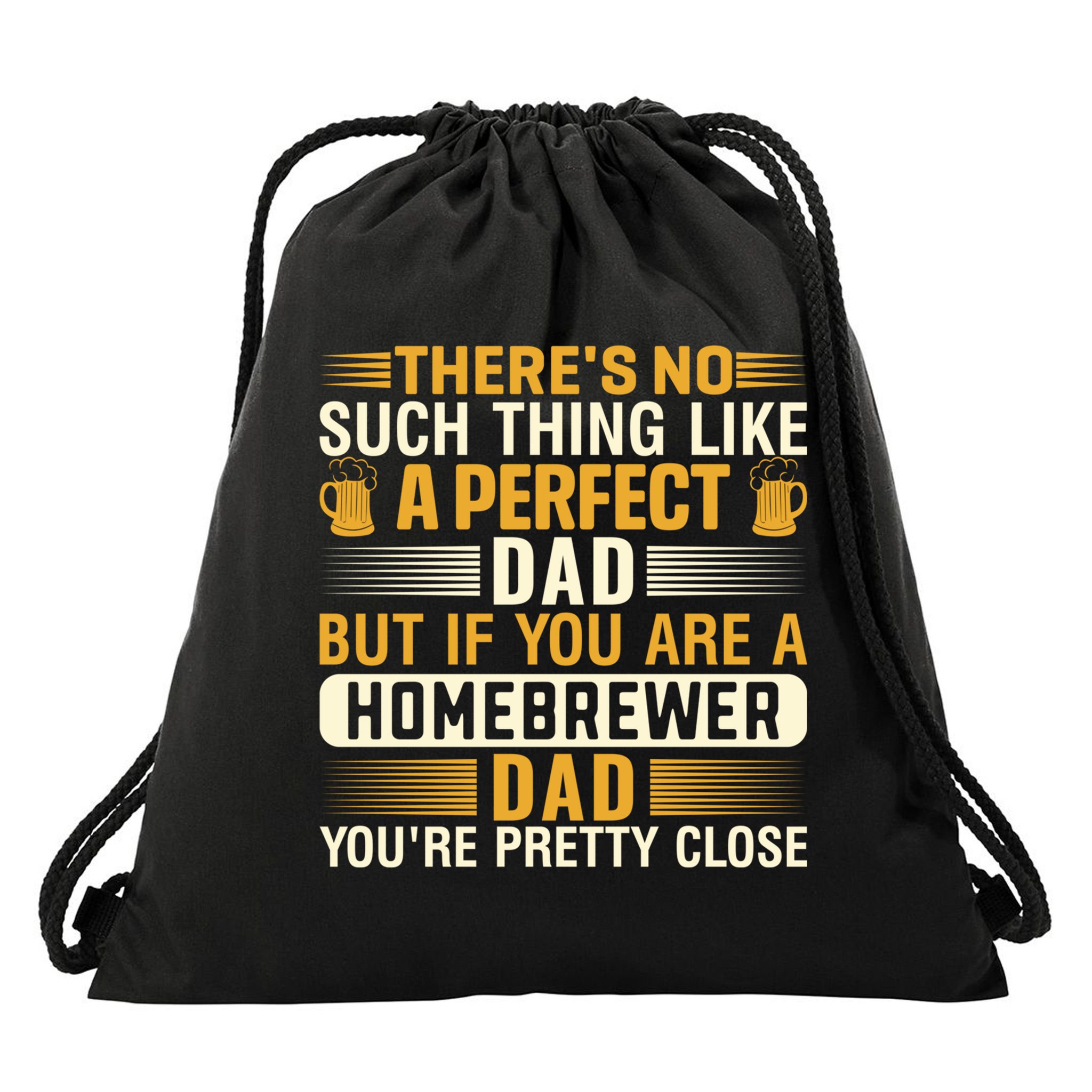 Homebrewer Dad Homebrewing Beer Brewing Fathers Day Gift Drawstring Bag