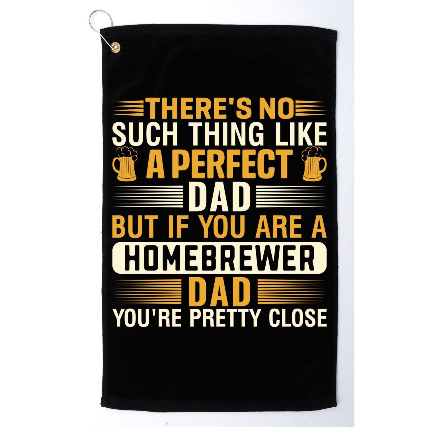 Homebrewer Dad Homebrewing Beer Brewing Fathers Day Gift Golf Towel