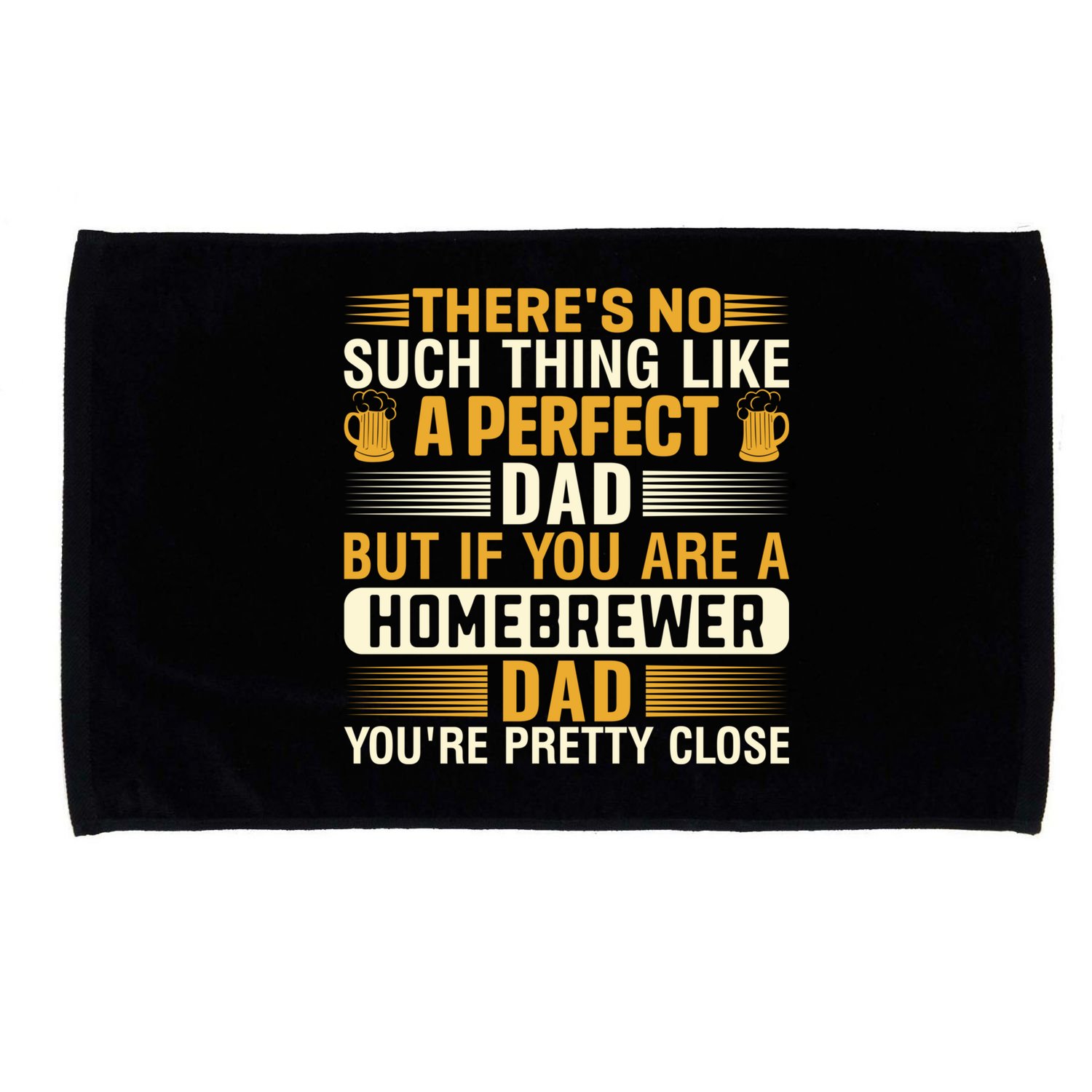 Homebrewer Dad Homebrewing Beer Brewing Fathers Day Gift Microfiber Hand Towel