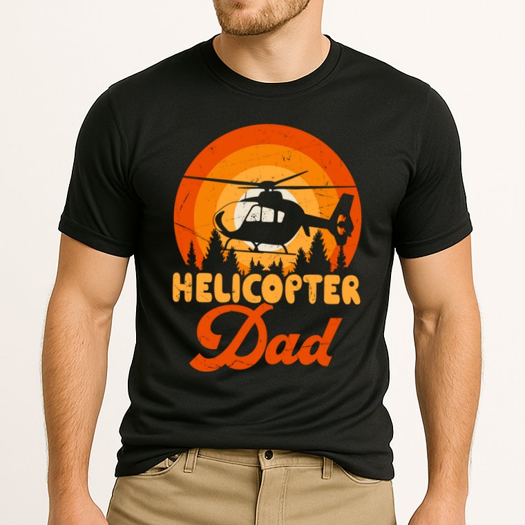 Helicopter Dad Cooling Performance Crew T-Shirt