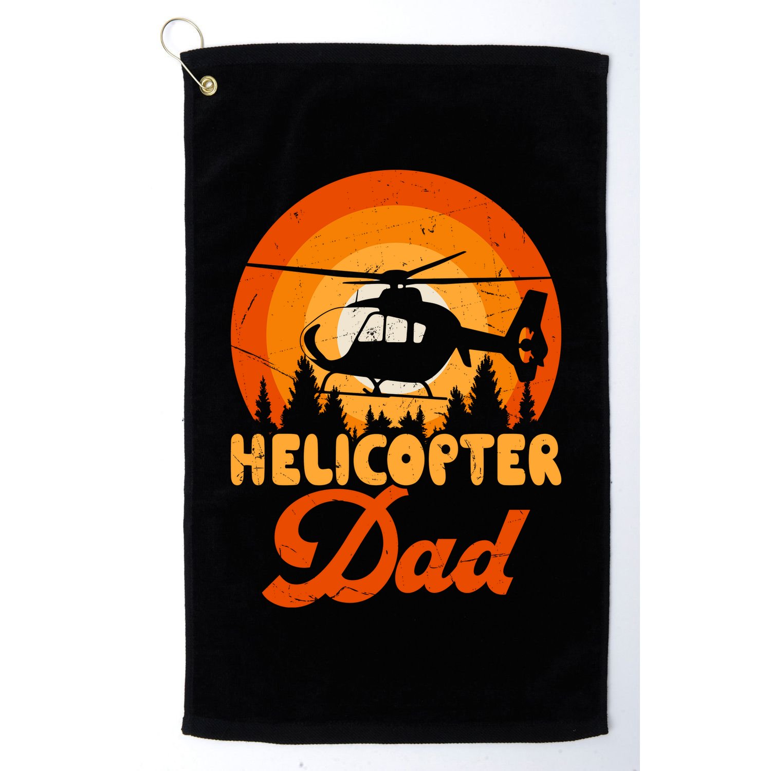 Helicopter Dad Golf Towel