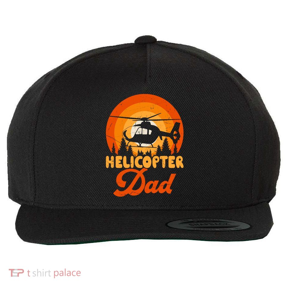 Helicopter Dad Wool Snapback Cap