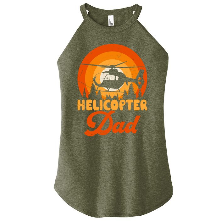 Helicopter Dad Women's Perfect Tri Rocker Tank
