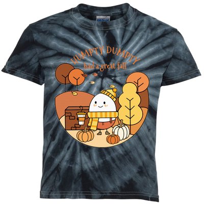 H.umpty D.umpty Had A Great Fall Happy Fall Yall Autumn Gifts Kids Tie-Dye T-Shirt