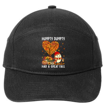 H.umpty D.umpty Had A Great Fall Thanksgiving Autumn Halloween 7-Panel Snapback Hat