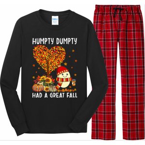 H.umpty D.umpty Had A Great Fall Thanksgiving Autumn Halloween Long Sleeve Pajama Set