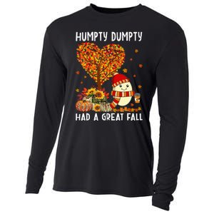 H.umpty D.umpty Had A Great Fall Thanksgiving Autumn Halloween Cooling Performance Long Sleeve Crew