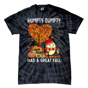 H.umpty D.umpty Had A Great Fall Thanksgiving Autumn Halloween Tie-Dye T-Shirt