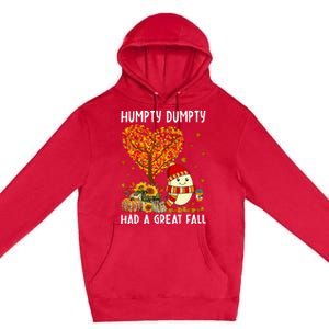 H.umpty D.umpty Had A Great Fall Thanksgiving Autumn Halloween Premium Pullover Hoodie