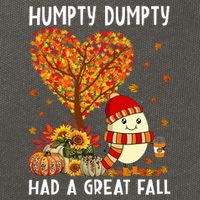H.umpty D.umpty Had A Great Fall Thanksgiving Autumn Halloween Cotton Canvas Backpack
