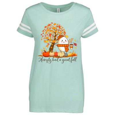 H.U.M.P.T.Y. .D.U.M.P.T.Y Had A Great Fall Thanksgiving Autumn Enza Ladies Jersey Football T-Shirt