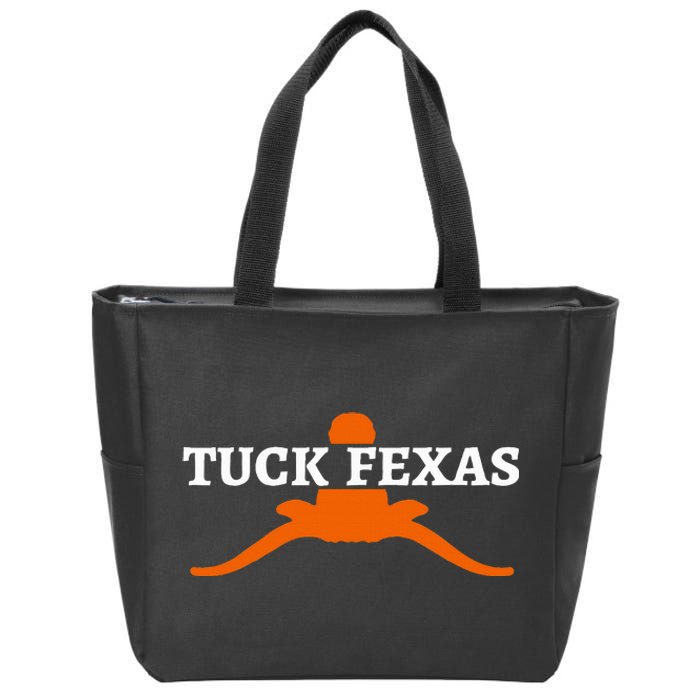 Horns Down Horns Down Texas Tuck Fexas Zip Tote Bag