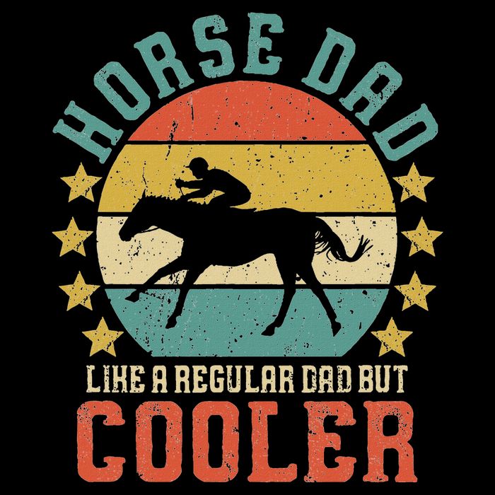 Horse Dad Horseback Riding FatherS Day Gift Button