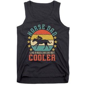 Horse Dad Horseback Riding FatherS Day Gift Tank Top