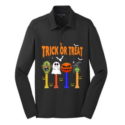 Halloween Dispensers Silk Touch Performance Long Sleeve Polo