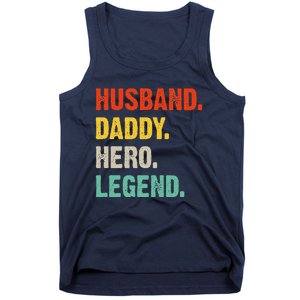 Husband Daddy Hero Legend Father´s Day Papa Best Dad Tank Top