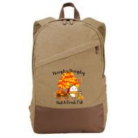 H.Umpty D.Umpty Had A Great Fall Thanksgiving Autumn Cotton Canvas Backpack