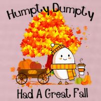 H.Umpty D.Umpty Had A Great Fall Thanksgiving Autumn 25L Jumbo Tote