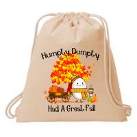 H.Umpty D.Umpty Had A Great Fall Thanksgiving Autumn Drawstring Bag